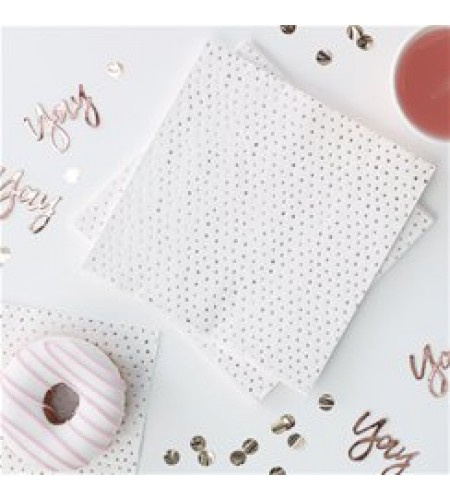 GUARDANAPOS ROSE GOLD PARTY